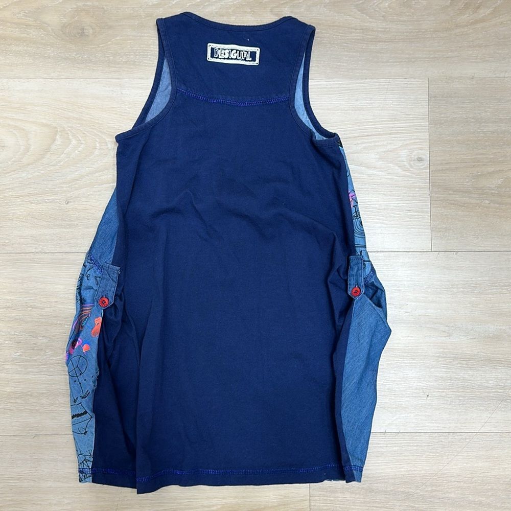 Desigual girls dress, blue, size 7/8 - Picture 6 of 8